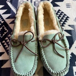 UGG Women’s teal Dakota Moccasin Slippers